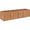 Image de vidaXL Lit surélevé de jardin 200x50x50 cm Bois de teck solide