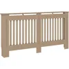 Image de vidaXL Cache-radiateur, Couvercle de Radiateur, Housse de Radiateur Salon Chambre Salle de Séjour Maison Intérieur, 152x19x81,5 cm MDF