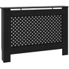 Image de vidaXL Cache-radiateur, Couvercle de Radiateur, Housse de Radiateur Salon Chambre Salle de Séjour Maison Intérieur, Noir 112x19x81,5 cm MDF