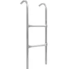 Image de vidaXL Echelle de Trampoline à 2 Marches Accessoire de Trampoline Sécurité Supplémentaire Echelle de Sécurité Extérieur Acier Argenté 72 cm (Convient pour Une Hauteur de 65 cm)