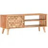 Image de vidaXL Meuble TV 100x30x40 cm Bois d'acacia massif