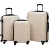 Image de vidaXL Ensemble de valises rigides 3 pcs Doré ABS