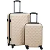 Image de vidaXL Ensemble de valises rigides 2 pcs Doré ABS