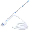Image de vidaXL Aspirateur pour Piscine Hors Sol Spa Nettoyage Hors Terre Tuyau Extra-Long Poteau Télescopique Connecteur Blanc et Bleu ABS