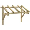 Image de Auvent de Porte 150 × 100 × 160 cm en pin Massif