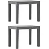 Image de vidaXL Bancs de jardin lot de 2 Moka Plastique