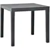 Image de vidaXL Table de jardin Anthracite 78x78x72 cm Plastique