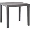 Image de vidaXL Table de jardin Moka 78x78x72 cm Plastique