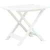 Image de vidaXL Table pliable de jardin Blanc 79x72x70 cm Plastique