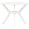 Image de vidaXL Table de bistro Blanc 70x70x72 cm Plastique