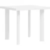 Image de vidaXL Table de Jardin Table de Patio Table de Terrasse Table de Camping Table de Salle à Manger Table d'Extérieur Blanc 80x75x72 cm Plastique