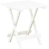 Image de vidaXL Table pliable de jardin blanc 45x43x50 cm plastique