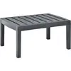 Image de vidaXL Table de jardin Anthracite 78x55x38 cm Plastique
