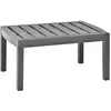 Image de vidaXL Table de jardin Moka 78x55x38 cm Plastique