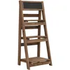 Image de vidaXL Pin Support à Plantes à 3 Niveaux avec Tableau Noir Support pour Pot de Fleurs Jardinière Jardin Balcon Extérieur 40x30x90 cm