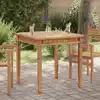 Image de vidaXL Table à dîner de jardin 80x80x80 cm Bois de teck solide