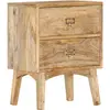 Image de vidaXL Table de chevet 40x35x55 cm Bois de manguier solide