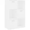 Image de vidaXL Armoire de Rangement, Étagère de Bureau avec Compartiment, Meuble de Rangement Salle de Séjour Salon Intérieur, Blanc Bois d’Ingénierie