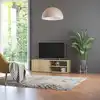 Image de vidaXL Meuble TV Chêne sonoma 120x34x37 cm Bois d’ingénierie