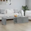 Image de vidaXL Table basse gris béton 150x50x35 cm bois d'ingénierie
