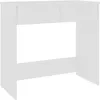 Image de vidaXL Bureau, Table d'Ordinateur, Table d'Étude, Meuble de Salon Salle de Séjour Salle de Travail Maison Intérieur, Blanc Bois d’Ingénierie