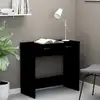 Image de vidaXL Bureau Noir 80x40x75 cm Aggloméré