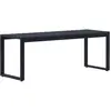 Image de vidaXL Banc de jardin 120,5 cm Panneau PS Noir