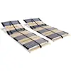 Image de vidaXL Sommiers à lattes sans matelas 2 pcs avec 42 lattes 90x200 cm