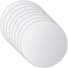 Image de vidaXL Carreaux de miroir 16 pcs Rond Verre