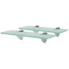 Image de vidaXL Étagères murales 2 pcs Verre 30 x 10 cm 8 mm
