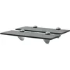 Image de vidaXL 2X Etagères Murales Etagères Flottantes Etagères Suspendues Salon Chambre à Coucher Salle de Bain Intérieur Maison Verre 30x10 cm 8 mm