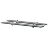 Image de vidaXL 2X Etagères Murales Etagères Flottantes Etagères Suspendues Salon Chambre à Coucher Salle de Bain Intérieur Maison Verre 80x10 cm 8 mm