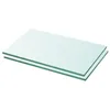 Image de vidaXL 2X Panneaux d'Etagère Panneau de Rechange de Armoire Paroi à Lattes Salle d'Exposition Maison Magasin Durable Verre Transparent 30x12 cm