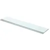 Image de vidaXL 2X Panneaux d'Etagère Panneau de Rechange de Armoire Paroi à Lattes Salle d'Exposition Maison Magasin Durable Verre Transparent 70x12 cm