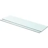 Image de vidaXL 2X Panneaux d'Etagère Panneau de Rechange de Armoire Paroi à Lattes Salle d'Exposition Maison Magasin Durable Verre Transparent 80x20 cm