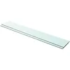 Image de vidaXL 2X Panneaux d'Etagère Panneau de Rechange de Armoire Paroi à Lattes Salle d'Exposition Maison Magasin Durable Verre Transparent 100x15 cm