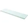 Image de vidaXL Panneaux d'étagère 2 pcs Verre Transparent 100 x 25 cm
