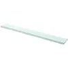 Image de vidaXL Panneaux d'étagère 2 pcs Verre Transparent 110x12 cm