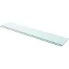 Image de vidaXL Panneaux d'étagère 2 pcs Verre Transparent 110 x 20 cm