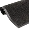 Image de vidaXL 2X Paillassons Rectangulaires Carpette de Sol Tapis de Sol Paillasson de Plancher Tapis Antidérapant Tapis de Plancher 60x90 cm Noir