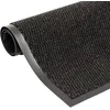 Image de vidaXL 2X Paillassons Rectangulaires Carpette de Sol Tapis de Sol Paillasson de Plancher Tapis Antidérapant Tapis de Plancher 80x120 cm Noir