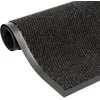 Image de vidaXL 2X Paillassons Rectangulaires Carpette de Sol Tapis de Sol Paillasson de Plancher Tapis Antidérapant Tapis de Plancher 120x80 cm Noir