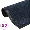 Image de vidaXL Paillassons rectangulaires 2 pcs 120 x 180 cm Bleu