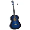Image de vidaXL Tilleul Guitare Classique pour Débutants Instrument d'Apprentissage de Musique Musical Musicien Amateur Enfants Bleu 4/4 39"