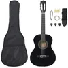 Image de Jeu de guitare classique pour débutants 8 pcs noir 3 4 36