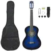 Image de Jeu de guitare classique pour débutants 8 pcs bleu 1 2 34
