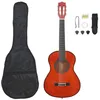 Image de vidaXL ts-ideen Lot de 8 guitares classiques pour enfants débutants et amateurs 1/2" 34"