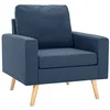 Image de Fauteuil bleu tissu