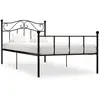 Image de vidaXL Cadre de lit sans matelas noir métal 90x200 cm
