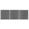 Image de vidaXL Clôture de jardin WPC 526x186 cm Gris